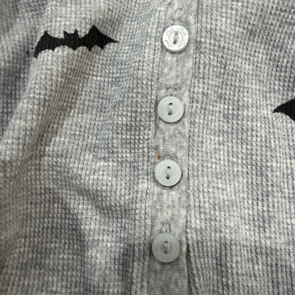 PINK Victoria's Secret gray Onesie Halloween Spoiled BAT PJs - Picture 3 of 5